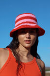 Lana Grossa GESTREEPTE HOED IN VASTENPATROON The Tube