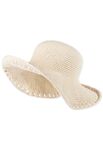 Lana Grossa HOED IN VASTEN MET BREDE RAND Natural Cotton