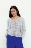 Lana Grossa VEST MET VASTEN EN DRIEVOUDIGE STOKJES Maglia