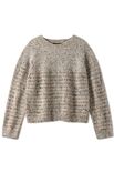 Lana Grossa TRUI MET RAGLANMOUWEN IN ROOSTERPATROON EN VASTEN Maglia