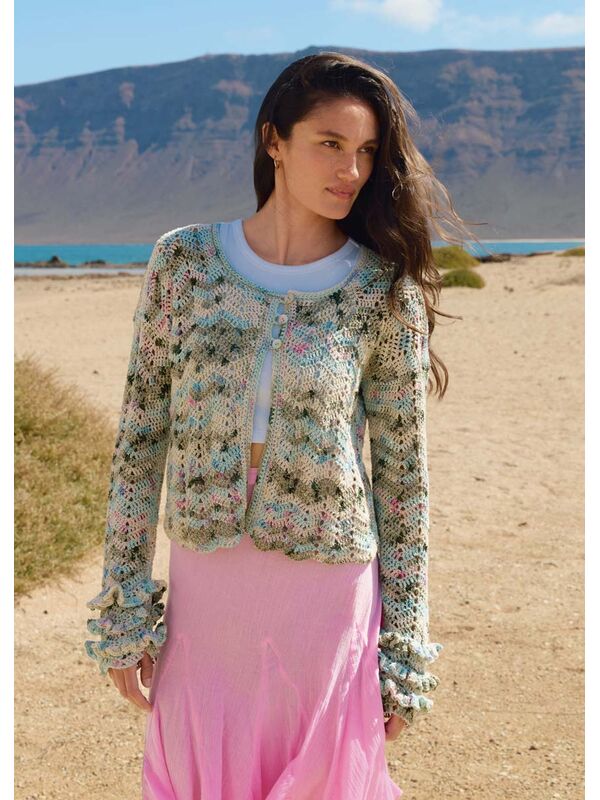Lana Grossa VEST IN ZIGZAGPATROON MET RUCHES Torto