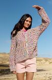 Lana Grossa HOODIE IN PATROON MET STOKJES Torto