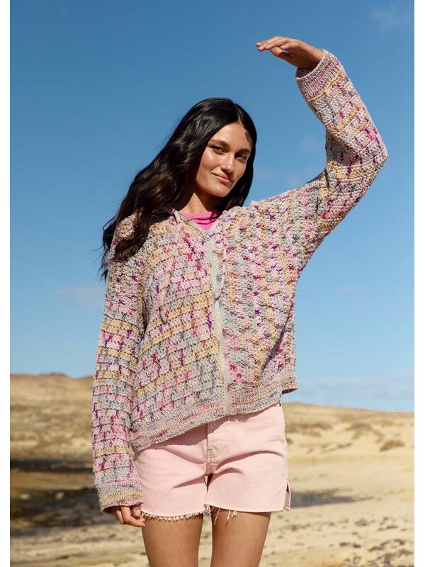 Lana Grossa HOODIE IN PATROON MET STOKJES Torto