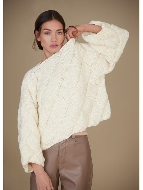 Lana Grossa TRUI IN ENTRELAC-TECHNIEK Cool Merino Big
