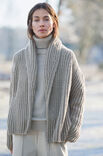 Lana Grossa VEST MET EEN SJAALKRAAG Cool Merino Big