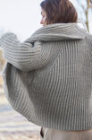Lana Grossa VEST MET EEN SJAALKRAAG Cool Merino Big