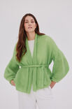 Lana Grossa VEST MET SJAALKRAAG TOPDOWN Silkhair