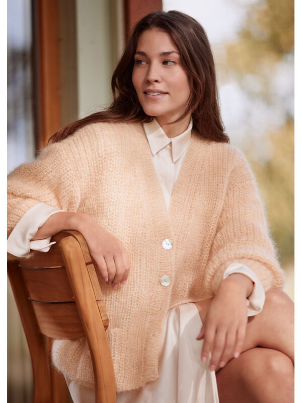 Lana Grossa VEST IN HALVE PATENTSTEEK Silkhair