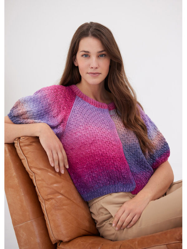 Lana Grossa VEST MET KORTE MOUWEN Cotonella