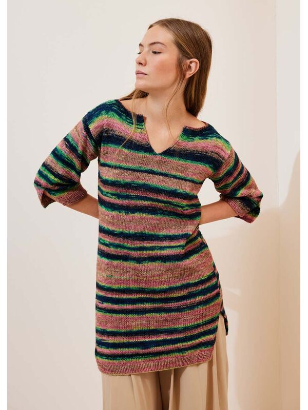 Lana Grossa LONGSHIRT MET SPLITTEN Gianna