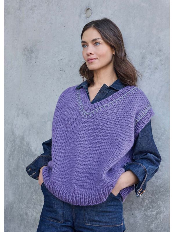 Lana Grossa HESJE MET V-HALS Winter Softness