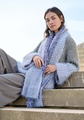 SJAAL IN PATENTPATROON Basta & Cool Merino van Lana Grossa
