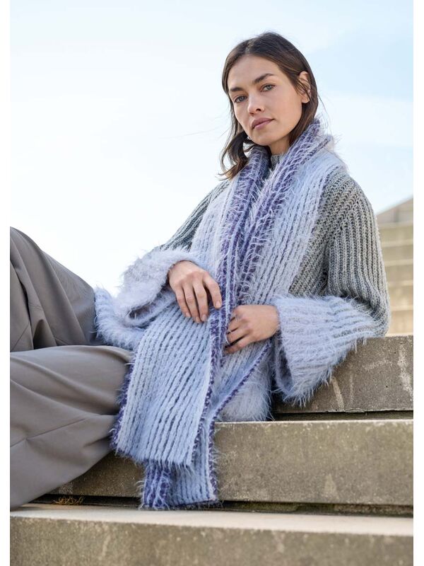 Lana Grossa SJAAL IN PATENTPATROON Basta & Cool Merino