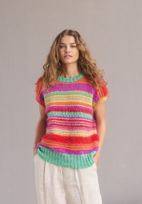 GESTREEPT HESJE Basta, Bottoni & Summer Softness van Lana Grossa