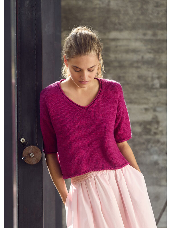 Lana Grossa TRUITJE MET V-HALS  Summer Softness
