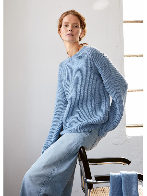 Lana Grossa TRUI MARTA III TOP-DOWN Cool Wool Mélange