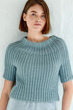 Lana Grossa TRUI MET RONDE PAS EN KORTE MOUW Cool Wool