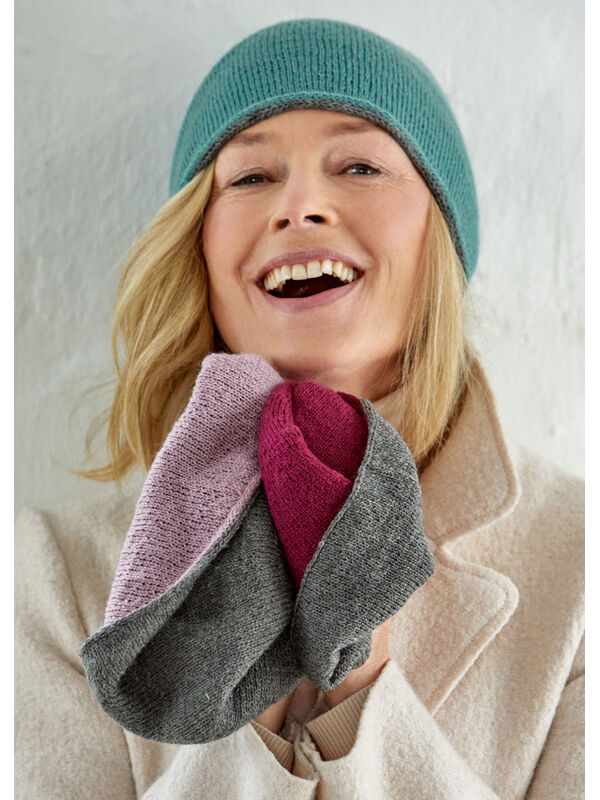 Lana Grossa TWEEKANTEN MUTS Cool Wool Lace