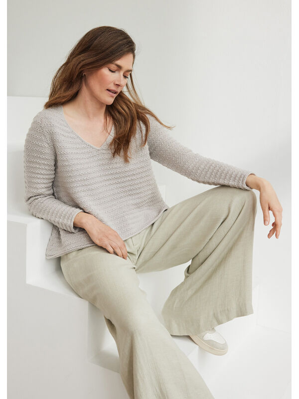 Lana Grossa TRUI MET V-HALS Merino Uno