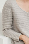 Lana Grossa TRUI MET V-HALS Merino Uno