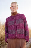 Lana Grossa VEST MET STREPEN Cool Wool Vintage & Silkhair