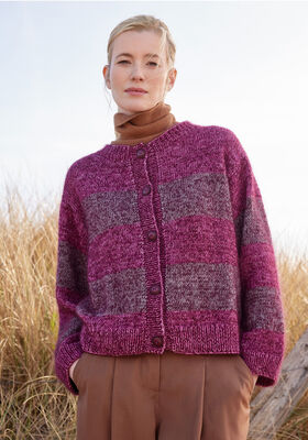 VEST MET STREPEN Cool Wool Vintage & Silkhair van Lana Grossa