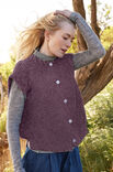 Lana Grossa MOUWLOOS VEST IN HALVE PATENT Cool Wool Vintage