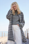 Lana Grossa TOP DOWN GESTREEPT VEST Merino Superiore & Silkhair