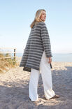 Lana Grossa TOP DOWN GESTREEPT VEST Merino Superiore & Silkhair