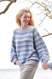 Lana Grossa TOP DOWN GESTRPULLOVEREEPTE TRUI Cool Wool Big Mèlange