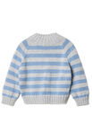 Lana Grossa TOP DOWN GESTREEPTE KINDERTRUI Cool Wool Big Mèlange