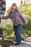 Lana Grossa TOP DOWN KINDERVEST MET STREPEN Vintage Chunky