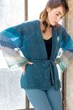 Lana Grossa VEST MET GESTREEPTE MOUWEN Silkhair