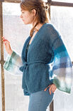 Lana Grossa VEST MET GESTREEPTE MOUWEN Silkhair