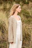 Lana Grossa VEST IN VERSPRINGEND BOOGJESGAATJESPATROON Bottoni