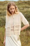 Lana Grossa VEST MET GEKRUISTE STOKJES EN STOKJES Summer Cashmere