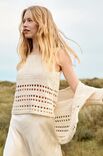 Lana Grossa TOPJE MET GEKRUISTE STOKJES EN STOKJES Summer Cashmere