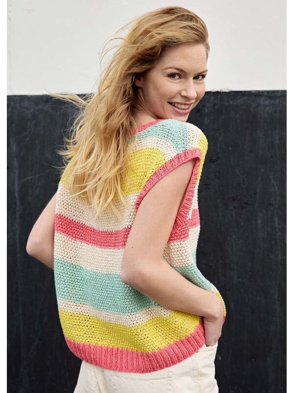 Lana Grossa TOPJE IN STRUCTUURPATROON Summer Cashmere