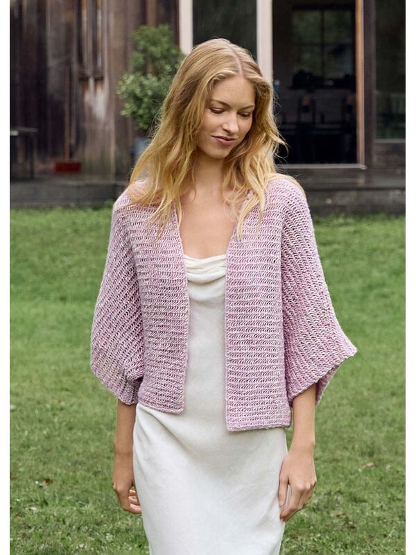 Lana Grossa VEST IN AJOURSTRUCTUURPATROON Bottoni