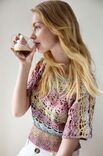 Lana Grossa SHIRT IN SCHELPPATROON Mosaico