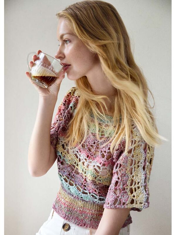 Lana Grossa SHIRT IN SCHELPPATROON Mosaico