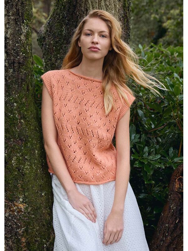Lana Grossa TOPJE IN GAATJESPATROON Summer Softness