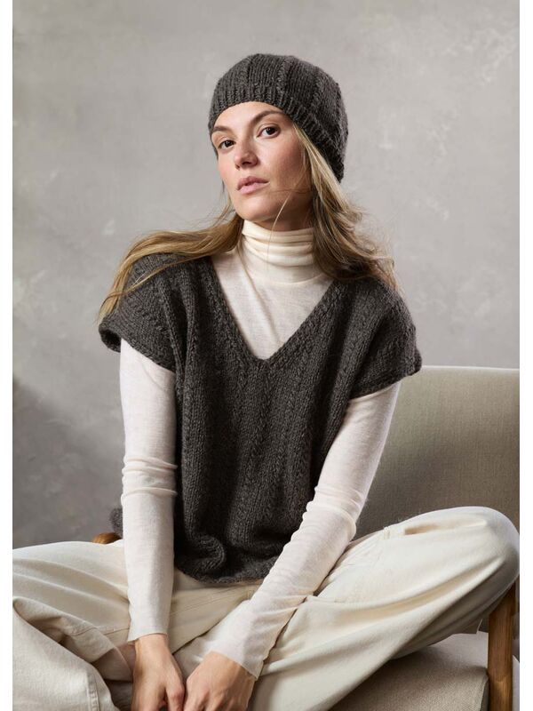 Lana Grossa SLIPOVER Natural Lama Chunky