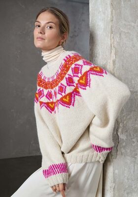 TOP-DOWN-TRUI Natural Lama Chunky van Lana Grossa