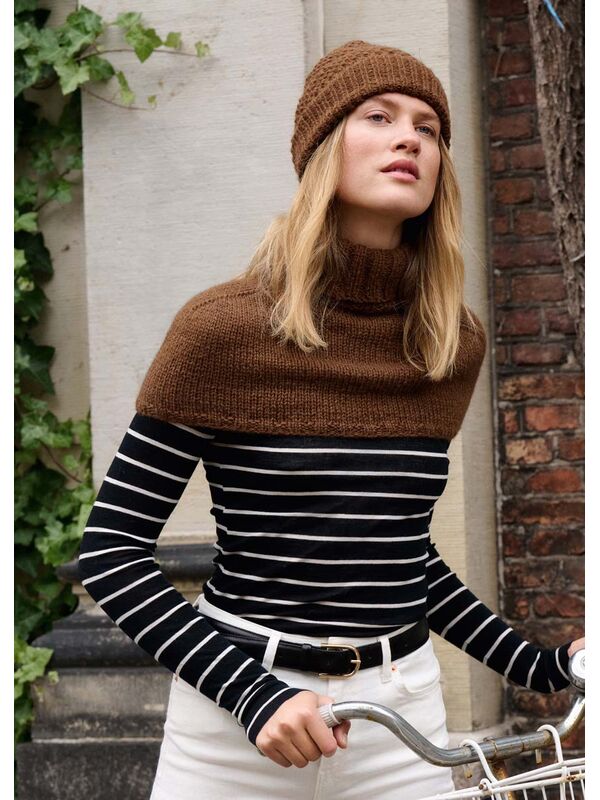Lana Grossa KORTE PONCHO Natural Lama Chunky