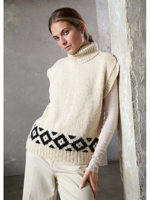 Lana Grossa SLIPOVER Natural Lama Chunky