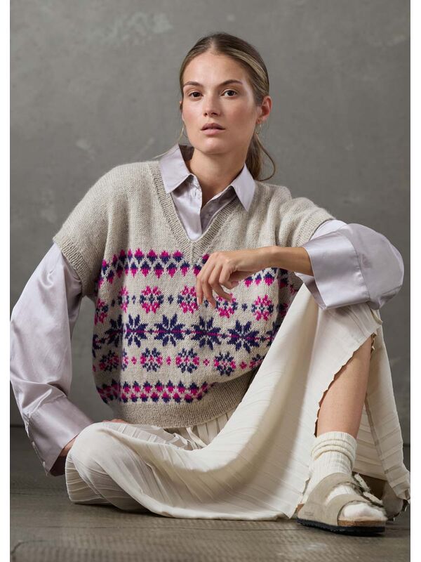 Lana Grossa SLIPOVER Natural Lama Fine
