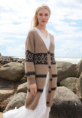 LANG VEST Natural Lama Chunky van Lana Grossa