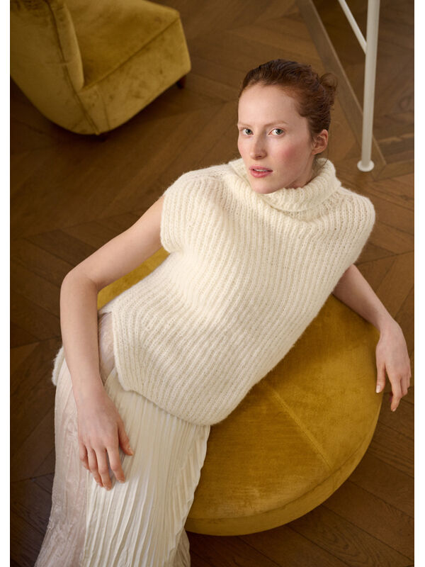 Lana Grossa SLIPOVER IN HALVE PATENT Nebbia