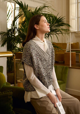 SLIPOVER Alta Moda Cashmere 16, Setasuri & Cosmo van Lana Grossa